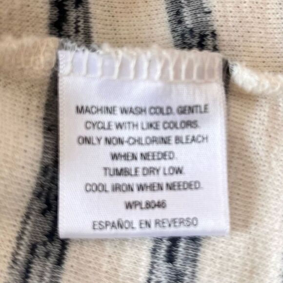 Style & Co Sport Blue And White Striped Top   Sz S - Picture 5 of 5